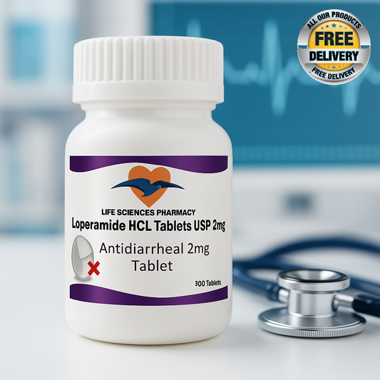 Anti-Diarrheal 2MG 300 Caplets - Fast Relief - Made in USA