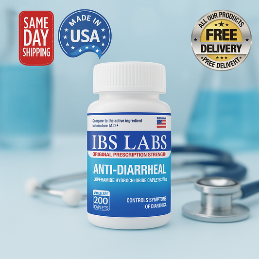 Anti-Diarrheal 2MG 200 Caplets Relief MADE IN USA SAME DAY SHIPPING!