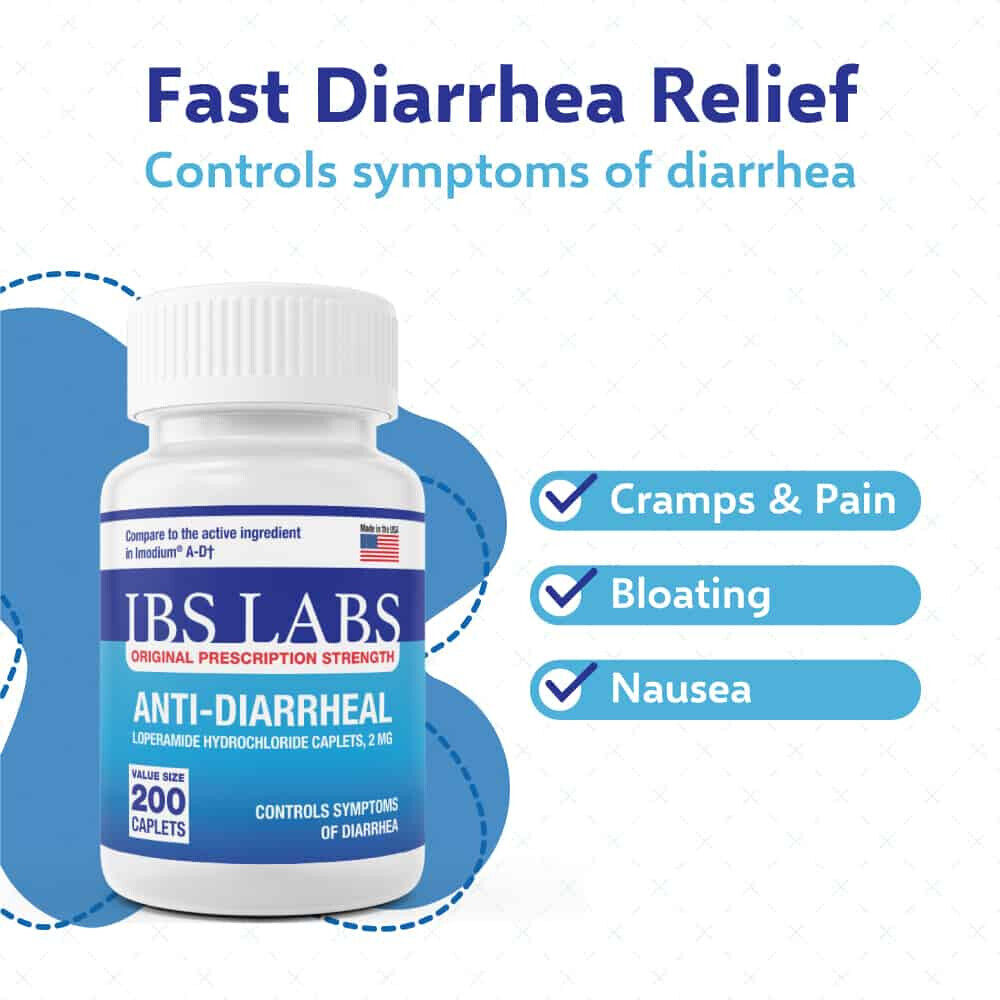 Anti-Diarrheal 2MG 200 Caplets Relief MADE IN USA SAME DAY SHIPPING!